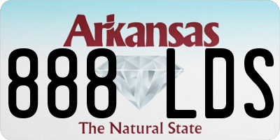 AR license plate 888LDS