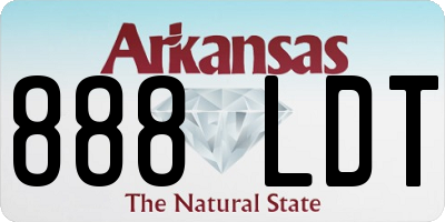 AR license plate 888LDT