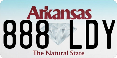 AR license plate 888LDY
