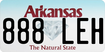 AR license plate 888LEH