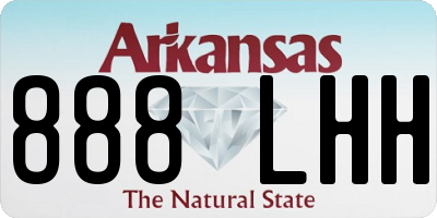AR license plate 888LHH
