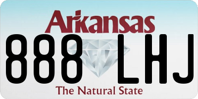 AR license plate 888LHJ