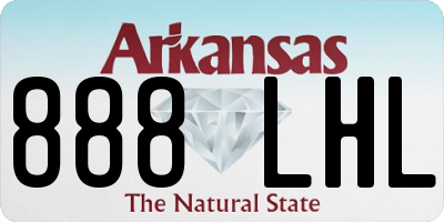 AR license plate 888LHL