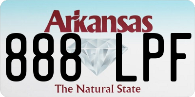 AR license plate 888LPF