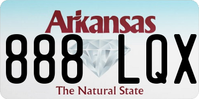 AR license plate 888LQX