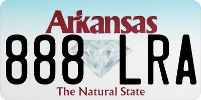AR license plate 888LRA