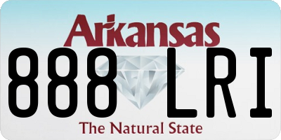 AR license plate 888LRI