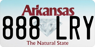 AR license plate 888LRY