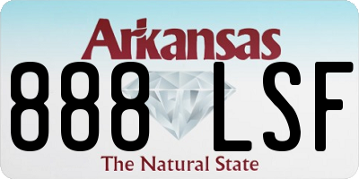 AR license plate 888LSF