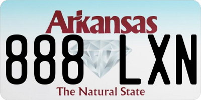 AR license plate 888LXN