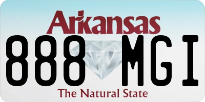 AR license plate 888MGI