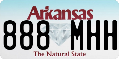 AR license plate 888MHH
