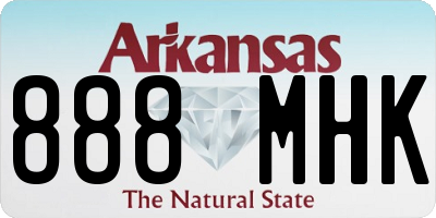 AR license plate 888MHK