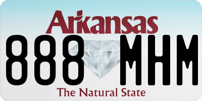 AR license plate 888MHM