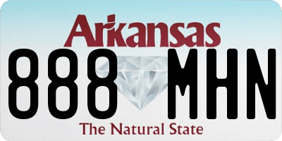 AR license plate 888MHN