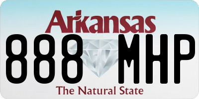 AR license plate 888MHP