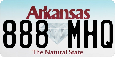 AR license plate 888MHQ