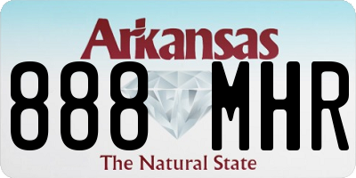 AR license plate 888MHR