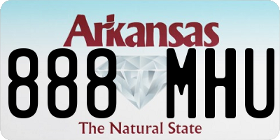AR license plate 888MHU