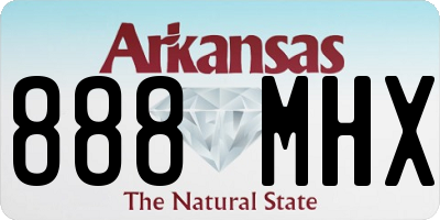 AR license plate 888MHX
