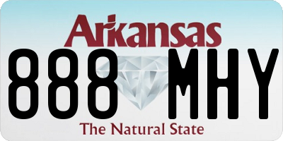 AR license plate 888MHY