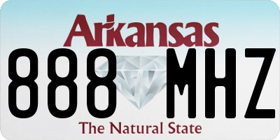 AR license plate 888MHZ