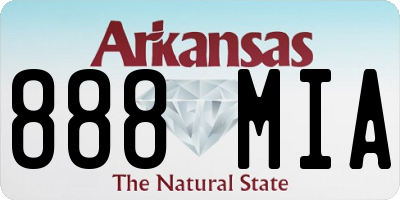 AR license plate 888MIA