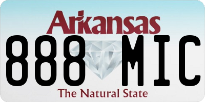 AR license plate 888MIC