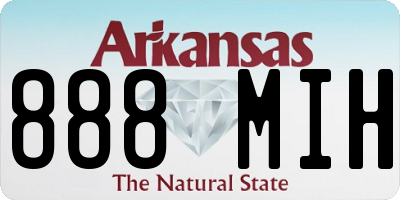 AR license plate 888MIH