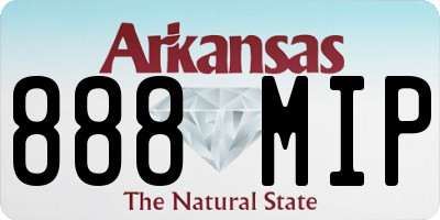 AR license plate 888MIP