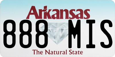 AR license plate 888MIS