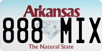 AR license plate 888MIX