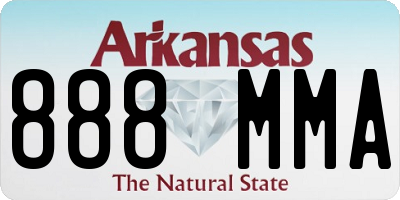 AR license plate 888MMA