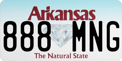 AR license plate 888MNG