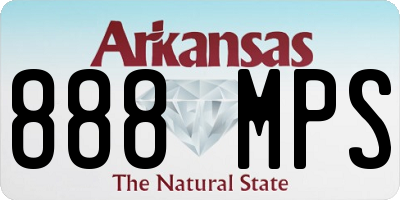 AR license plate 888MPS