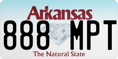 AR license plate 888MPT