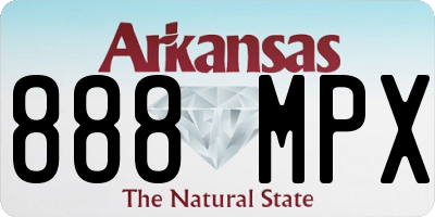 AR license plate 888MPX