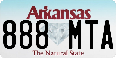 AR license plate 888MTA