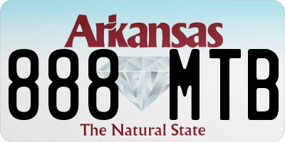 AR license plate 888MTB