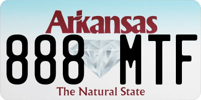 AR license plate 888MTF