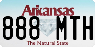 AR license plate 888MTH
