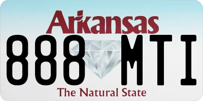 AR license plate 888MTI