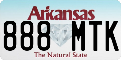 AR license plate 888MTK