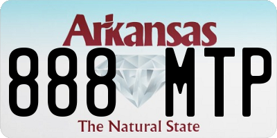 AR license plate 888MTP