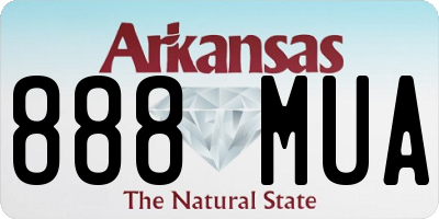 AR license plate 888MUA