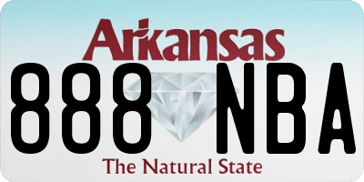 AR license plate 888NBA
