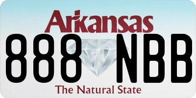 AR license plate 888NBB