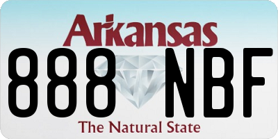 AR license plate 888NBF