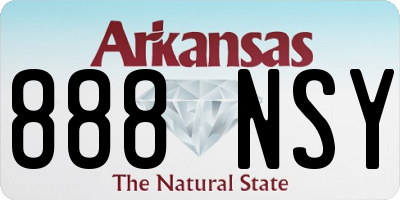 AR license plate 888NSY