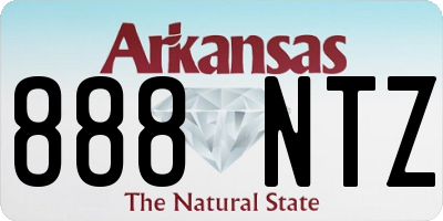 AR license plate 888NTZ